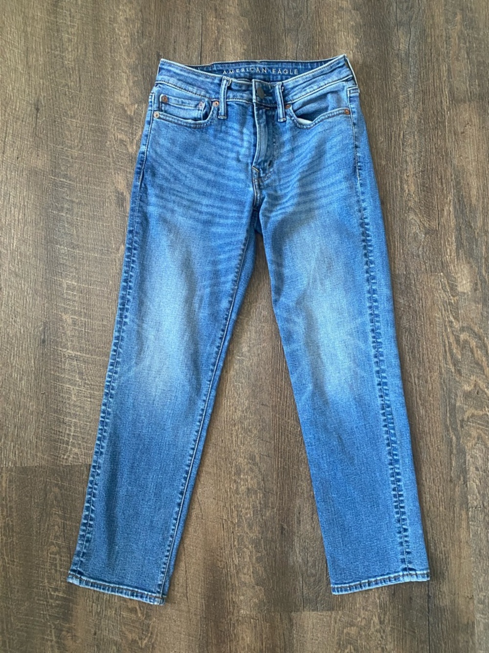 American Eagle Light & Mid Blue Airflex+ Jeans
